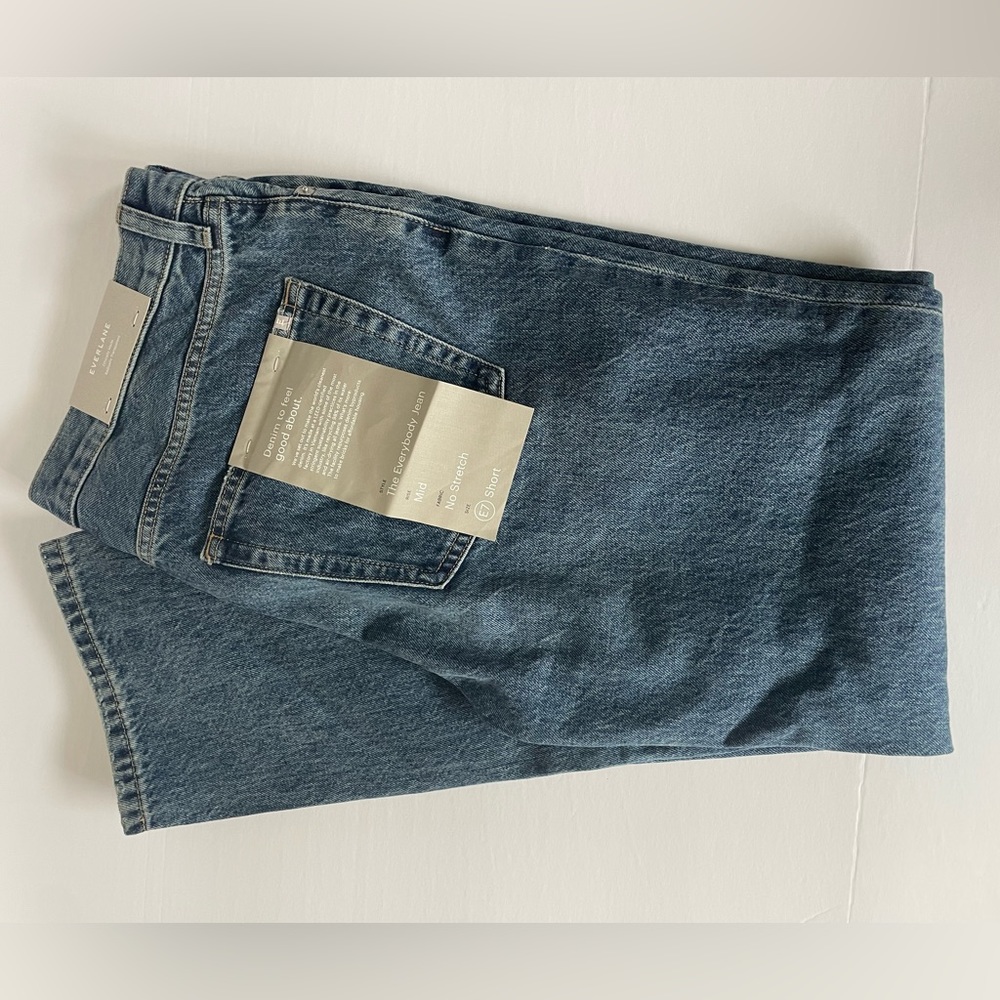 Everlane The Everyone Vintage Jean - worn wash, no stretch (E7 short -> 31x30)
